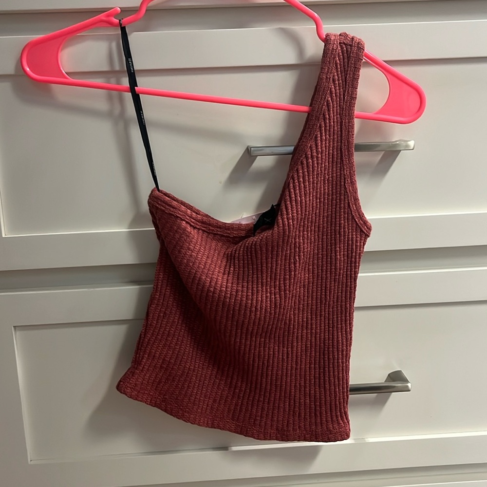 sweater crop top tank